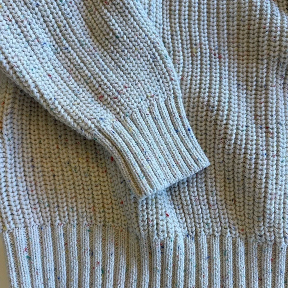 Adorable Toddler Boutique Confetti Knit Cream Sweater - 4T